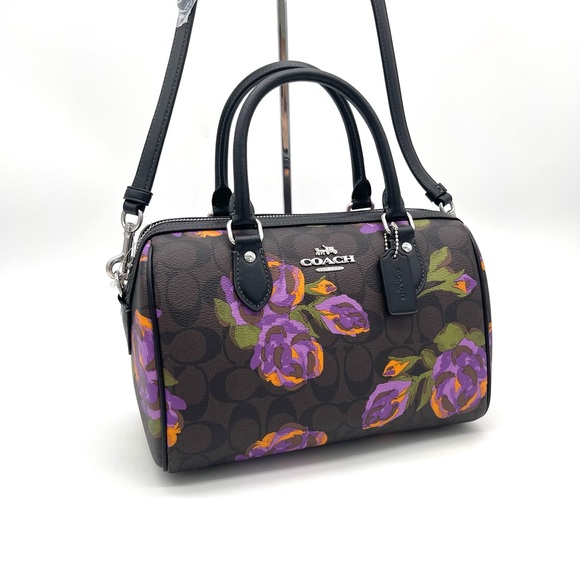 Coach Rowan Satchel Crossbody Bag in Signature Canvas - Picture 5 of 9